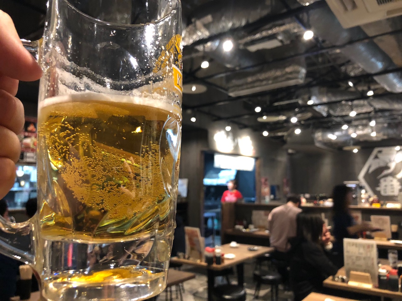 平日昼間っからビール飲むなら姫路駅前地下街グランフェスタの鶴亀八番